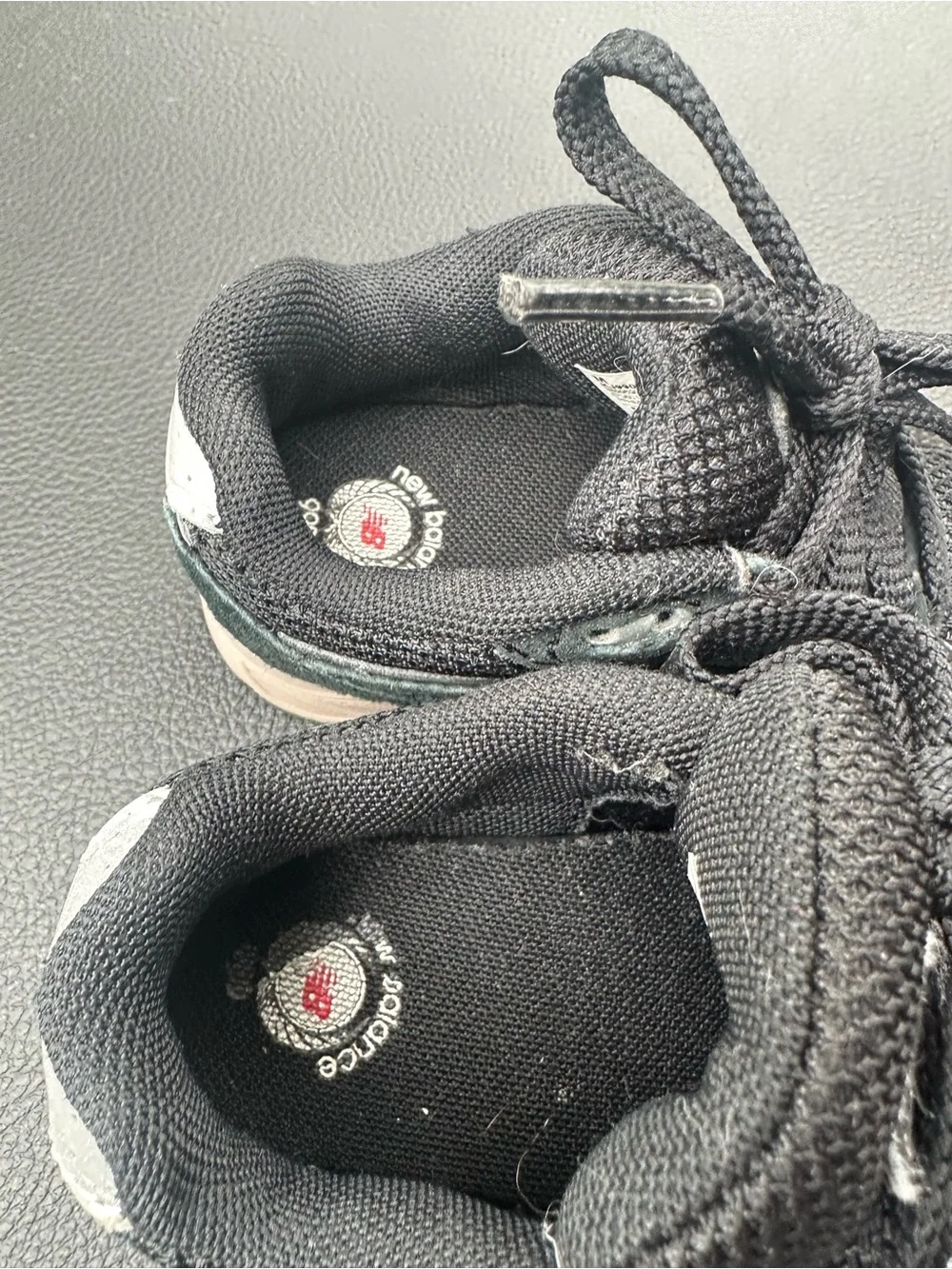 New Balance 990 Kids Black and Gray Athletic Sneakers